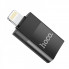 Адаптер HOCO UA17 iP Male to USB female USB2.0 adapter Black (6931474761989) (19726)