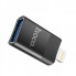 Адаптер HOCO UA17 iP Male to USB female USB2.0 adapter Black (6931474761989) (19726)