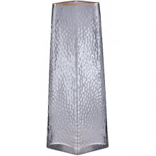 Ваза скляна Ancient Glass "Elegant" Ø13x27см, сіре димчасте скло (5726)