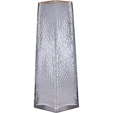 Ваза скляна Ancient Glass "Elegant" Ø13x27см, сіре димчасте скло (5726)