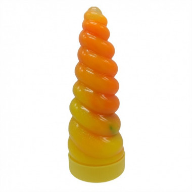 Вязкая масса "Unicorn Slime" UNS-02-01U, густой лизун Orange-Yellow