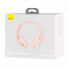 Бездротові накладні навушники Baseus Encok Wireless headphone D02 Pro Pink (NGTD010304) (8726)