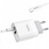 Мережевий зарядний пристрій з кабелем HOCO C80A Rapido PD20W+QC3.0 charger set (Type-C TO Type-C)(EU) White (6931474740533) (19826)
