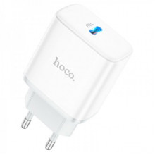 Мережевий зарядний пристрій HOCO C104A Stage single port PD20W charger White (6931474782892) (14926)