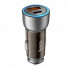 Автомобильное зарядное устройство 43W, PD25W+QC3,0, Hoco NZ8 / АЗУ-адаптер с подсветкой (20926)
