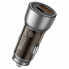 Автомобильное зарядное устройство 43W, PD25W+QC3,0, Hoco NZ8 / АЗУ-адаптер с подсветкой (20926)