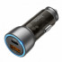Автомобильное зарядное устройство 43W, PD25W+QC3,0, Hoco NZ8 / АЗУ-адаптер с подсветкой (20926)