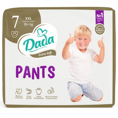 Подгузники Dada Extra Soft 7 (18+ кг) 24 шт (4820174981815) (22036)