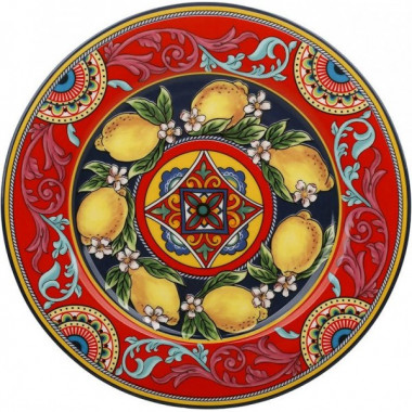 Набір 4 порцелянові тарілки Sicilia "Ornamento" Ø19см (Орнамент) (4536)