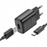 Мережевий зарядний пристрій з кабелем HOCO C134A Solid single-port charger set (Type-C) (EU) Black (6942007621359) (536)
