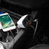 Автомобільний зарядний пристрій HOCO Z28 Power ocean cigarette lighter in-car charger with digital display White (6957531091967) (8636)