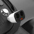Автомобільний зарядний пристрій HOCO Z28 Power ocean cigarette lighter in-car charger with digital display White (6957531091967) (8636)