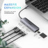 USB-хаб UGREEN USB-C to 2 Ports USB3.0-A Hub + HDMI + TF/SD with PD Power Supply (Space Gray) (UGR-70411) (14736)