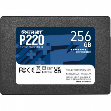 Накопитель SSD 2.5" 256GB P220 Patriot (P220S256G25) (15736)
