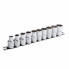 Набор головок, 1/2" - 8,10,12,13,14,15,16,17,18,19 мм CrV. 10 ед. Cr-V INTERTOOL ET-6012 (17736)