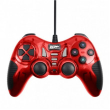 Джойстик DJ-606 USB проводной режим "Вибро" Красный (22836)