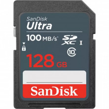 Карта памяти SanDisk 128GB SDXC class 10 UHS-1 (SDSDUNR-128G-GN3IN) (17046)