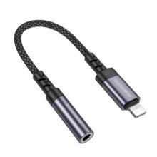 Перехідник BOROFONE BV24 Graceful digital audio converter cable iP to 3.5mm Metal Grey (6941991120398) (21046)