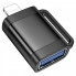 Адаптер HOCO UA31A iP male to USB female OTG adapter Black (6942007628082) (20146)