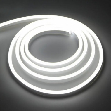 Светодиодная неоновая лента NEON 220В JL 2835-120 G IP65 герметичная 5 метров Белая (18346)