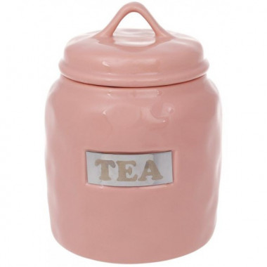 Банка фарфорова Necollie "Tea" 900мл, рожева (2546)