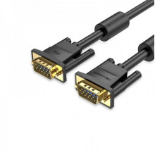 Кабель Vention VGA(3+6) Male to Male Cable with ferrite cores 3M Black (DAEBI) (DAEBI) (14646)