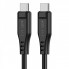 Кабель ACEFAST C3-03 Type-C to Type-C 3A, 60W, 1.2m, TPE, TPE connectors, Black (6974316280842) (19746)