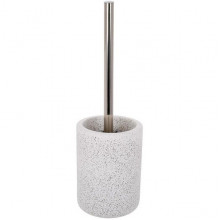 Йоржик для туалету з керамічною підставкою "White Granite" 31см (6746)
