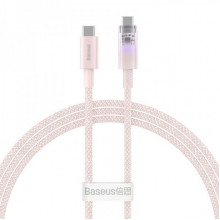 Кабель Baseus Explorer Series Fast Charging Cable with Smart Temperature Control Type-C to Type-C 100W 1m Baby Pink (P10319703411-00) (14946)
