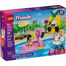 Конструктор LEGO Friends Вечеринка единорога и фламинго у бассейна (42658) (11056)