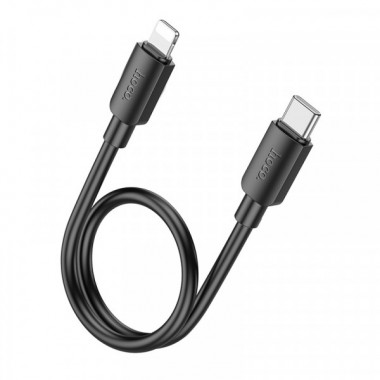 Кабель HOCO X96 Hyper PD charging data cable iP (L=0.25M) Black (6942007609364) (20156)