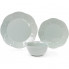 Набір 6 обідніх тарілок Leeds Ceramics Ø28.5см, кам'яна кераміка (м'ятні) (4256)