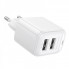 Мережевий зарядний пристрій BOROFONE BAS41A Potential dual-port charger White (6941991113741) (17456)