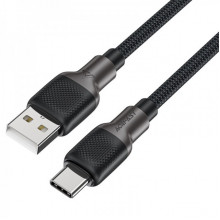 Кабель ACEFAST C10-04 USB to Type-C 3A, 1.2m, silicone, zinc connectors, Black (6974316283126) (19756)