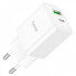 Мережевий зарядний пристрій HOCO N28 Founder PD20W+QC3.0 charger White (6931474783516) (14856)