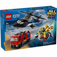 Конструктор LEGO City Ремикс вертолетов, пожарных машин и подводных лодок (60462) (21956)
