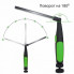Фонарь аккумуляторный WORKLIGHT-W55-COB поворот 180º с магнитом фонарик Зелёный (9266)