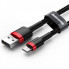 Кабель Baseus Cafule Cable USB For Lightning 1.5A 2m Red+Black (CALKLF-C19) (15076)