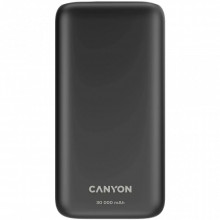 Батарея универсальная Canyon PB-301 30000mAh PD/20W, QC/3.0 (CNE-CPB301B) (19076)