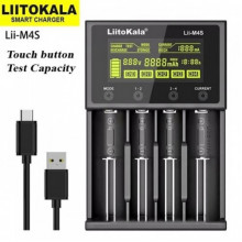 Интеллектуальное зарядное устройство LiitoKala Lii-M4S для АА, ААА, 18650, 26650 Li-ion, Ni-MH/Ni-Cd аккумуляторов с функцией (9276)