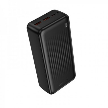 Зовнішній акумулятор BOROFONE BJ80B Clever 22.5W+PD20W fully compatible power bank(30000mAh) Black (6941991121630) (21376)