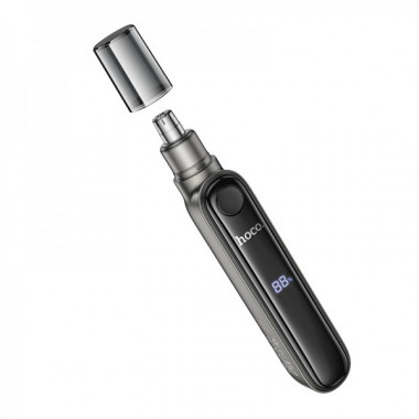 Тример для носа HOCO HP33 electric nose hair trimmer with display Metal gray (6942007623841) (15476)