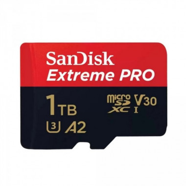 Карта пам'яті microSDXC (UHS-1 U3) SanDisk Extreme Pro A2 1TB class 10 V30 (R200MB/s,W140MB/s) (adapter) (SDSQXCD-1T00-GN6MA) (476)