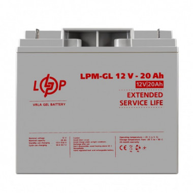 Аккумулятор гелевый LPM-GL 12V - 20 Ah (10576)