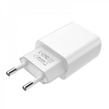 Мережевий зарядний пристрій BOROFONE BA20A Sharp single port charger 10.5W White (6931474700681) (18876)