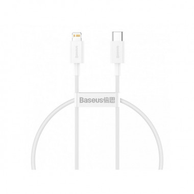 Кабель Baseus Superior Series Fast Charging Data Cable Type-C to iP PD 20W 0.25m White (CATLYS-02) (15086)