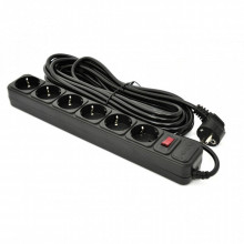 Сетевой фильтр питания Patron 10 m3*1mm2 (SP-10610) 6 розеток BLACK (EXT-PN-SP-10610) (16086)
