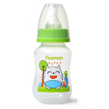 Пляшка дитяча для годування Fissman Babies "Щасливий котик" 125мл (7086)