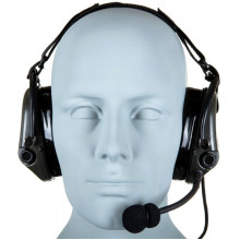 Активные защитные наушники с внешним микрофоном Tac-Sky Neckband PRO Headset - Olive (1186)