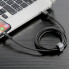 Кабель Baseus Cafule Cable USB For Lightning 2.4A 0.5m Gray+Black (CALKLF- AG1) (18186)